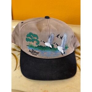 AgriPro Seeds Embroidered Goose Landscape Baseball Cap Tan Black K Products